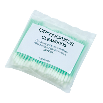R-CLEANBUDS   Optronics 2.5mm Fiber Optic Foam Buds 1 x pack of 100